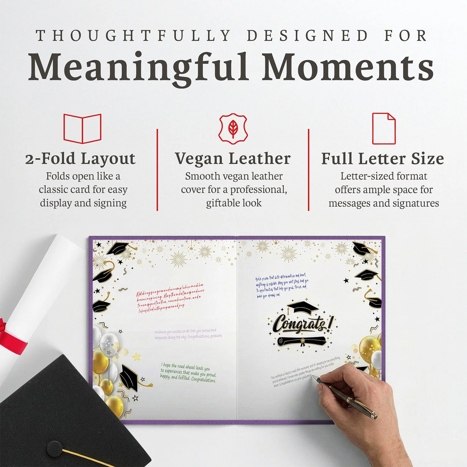 Graduation Guest Book Alternative – The Tassel Was Worth the Hassle (PURPLE)